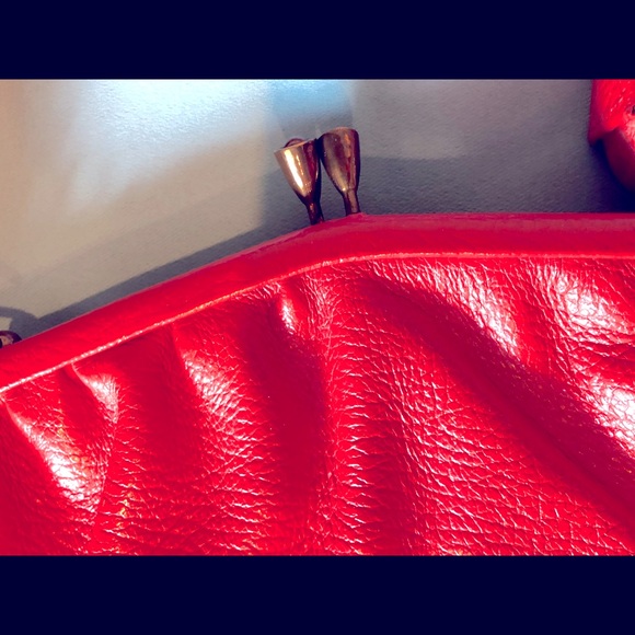 Vintage SPEARO Made In England red handbag - Picture 12 of 15